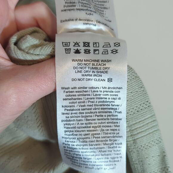 Mamalicious Maternity jersey pointelle tank midi dress in sage green - Picture 11 of 13